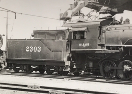 RPPC Wabash Railroad WAB #2303 2-8-0 Baldwin Locomotive Train Photo Postcard - £18.33 GBP