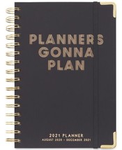 Designworks Ink Planners Gonna Plan 17 Month Twin Wire Agenda,Black Size... - $29.03