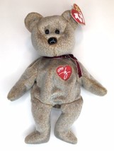 RARE 1999 Signature Bear Beanie Baby with rare Reflective Holo Tush Tag - £11.99 GBP