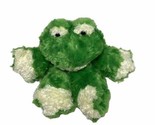 Green 11 inch Beanbag Plush Frog Stuffed Animal Vintage - $10.95