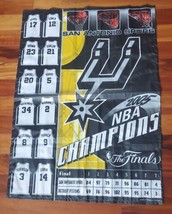 Wincraft NBA Finals San Antonio Spurs 2005 Champions Flag Banner Hanging 27x36.5 - £14.00 GBP