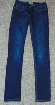 Womens Jeans Aeropostale Bayla Skinny Straight Dark Blue Denim Junior Gi... - $10.89