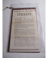 Antique Stockade Indians vs Settlers Game Instructions Only rare Selchow... - $374.59 MXN