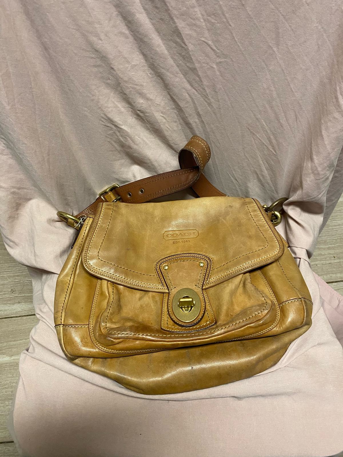 65th Coach Legacy Shoulder Bag Gold