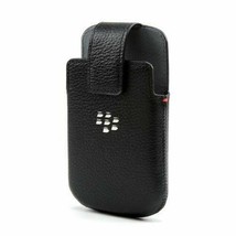 BlackBerry Leather Pouch Case With Rotating Belt Clip-HDW-50678-001 - £6.15 GBP