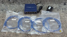 Works NETGEAR GS105v5 5-Port Gigabit Ethernet Unmanaged Switch - $14.99