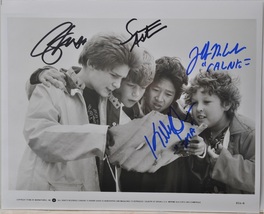 Goonies Cast Signed Photo X4 - Jeff Cohen, Sean Astin, Corey Feldman, Jonathan Q - £536.51 GBP
