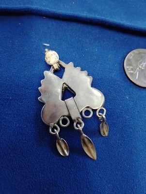 Vintage Handmade Mexican 925 Sterling Silver Pendant Free Shipping Item image 4