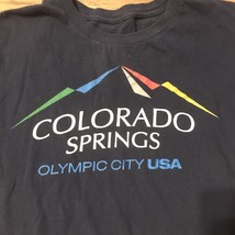 Colorado Springs Olypic Coty USA Team USA Blue Medium Shirt - £8.25 GBP