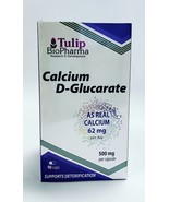 Calcium D-Glucarate 500 mg 90 Caps Cholesterol Level Detoxification Process - £15.62 GBP