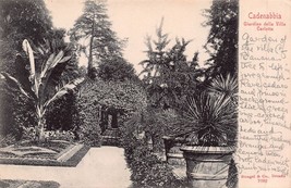 Cadenabbbia Lombardy Italia ~ Giardino Della Villa Carlotta ~ 1900s Cartolina - £6.74 GBP