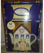 WEDGWOOD COTTAGE BY TEA IMPORTS COLLECTIBLE TEAPOT 7 PEPPERMINT TEA SET NM - £12.58 GBP