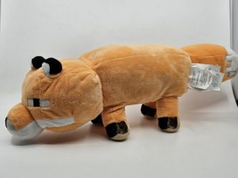 Minecraft Fox Soft Plush Stuffed Toy Animal Mojang Jinx 20&quot; Long Pillow ... - €11,87 EUR