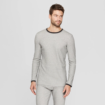 Goodfellow &amp; Co™ ~ Men&#39;s Size Medium Heather Gray Long Sleeve Thermal Undershirt - £17.64 GBP