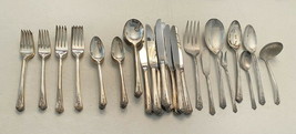 Holmes Edwards Spring Garden Silver Plate Flatware Set ~ 49 Pcs ~ Srvc for 8 - £235.89 GBP