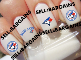 40 Mlb Toronto Blue Jays Baseball LOGOS》3 Different Designs》Nail Art Decals - £15.14 GBP