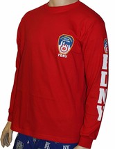 FDNY Long Sleeve Officially Licensed Keep Back 200 Feet T-Shirt Red - £17.98 GBP