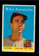 Vintage Baseball Trading Card Topps 1958 #361 Mike Fornieles Boston Red Sox - £8.52 GBP