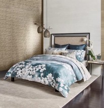 Michael Aram 2pc Iris Euro Shams Velvet Speckled Accents Linen Bnwot Soft $300 - £355.87 GBP