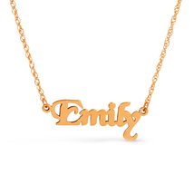 14k Solid Gold Name Necklace - Custom Personalized Jewelry Handcrafted i... - £296.67 GBP+