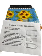 Sunflowers in Vase 10 Minute Reverse Table Runner  Quilting Kit NEW - $267.88 MXN
