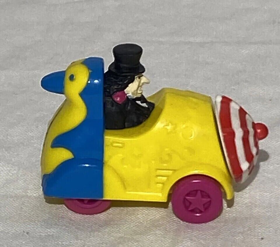 Primary image for VTG Batman The Penguin 1991 Action Figure McDonalds Happy Meal Toy Car DC Comics