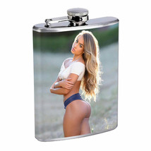 Wild West Pin Up Girls D4 Flask 8oz Stainless Steel Hip Drinking Whiskey - £11.06 GBP