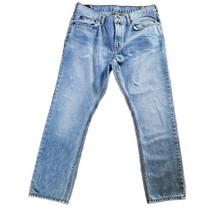 Bullhead Men&#39;s Slim Jeans 36 x 32 Light Wash Blue Denim Pants - $14.80