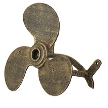 Bronze Cast Iron Boat Propeller Wall Mounted Decorative Garden Hose Hold... - £54.83 GBP