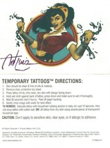 Ant Lucia Art SIGNED Wonder Woman Bombshells DC Comics Promo Temporary Tattoo  - £6.32 GBP