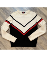 Vtg White Stag Sweater Black Red Wool Blend Action Sports NWT Winter Snow - £32.88 GBP