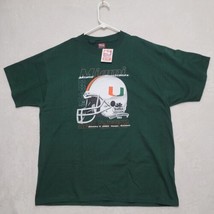 Vintage 2003 Miami Hurricanes T Shirt Mens XL Tostitos Fiesta Bowl Green NWT - £73.43 GBP