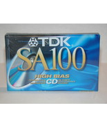 TDK SA100 HIGH BIAS TYPE II - Blank Cassette Tape (New) - $8.00