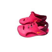 Nike Girls Size 1Y Pink Slip On Shoes Sandals DH9462-602 Sunray Protect ... - $19.79