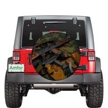 AK47 Riffle Gun Universal Spare Tire Cover Size 30 inch For Jeep SUV  - £33.04 GBP