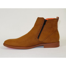 Men's TAYNO Chelsea Chukka Soft Micro Suede Zip up Boot Coupe S Camel image 8