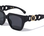 Dweebzilla Womens Oversized Cat Eye Cuban Link Chain Luxury Sunglasses (... - £10.14 GBP