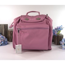 Mandarina Duck Mauve Pink Drawstring Utility Large Backpack Book Bag NWT - £138.09 GBP