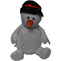 EB Embroider Sonny Snowman 16 Inch Embroidery Stuffed Animal - £24.97 GBP