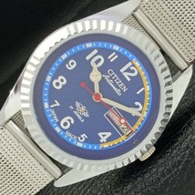 Classic Japan Mens Automatic Refurbished Citizen 8200 Blue Dial Watch a426208-1 - £20.15 GBP