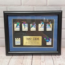 1998 IBM Nagano Olympic Winter Games 7-Pin Framed Set 1,500 Limited Edition - $413.15 MXN