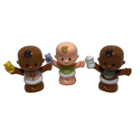 Fisher Price Little People Bald Baby Boy or Girl Infant Figures Lot of 3 - £10.04 GBP