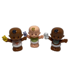 Fisher Price Little People Bald Baby Boy or Girl Infant Figures Lot of 3 - £10.02 GBP