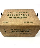 Le Captive Adjustable Quail / Pigeon Restraint Harness - £35.76 GBP