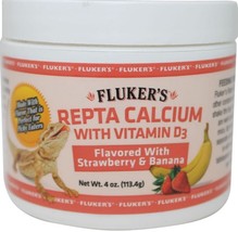 Flukers Strawberry Banana Flavored Repta Calcium 2 oz - £23.24 GBP