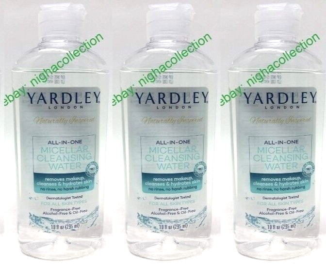 ( 3 ) Yardley London All-In-One MICELLAR Cleansing Water Makeup Remover ... - $24.74