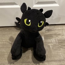 Build a Bear Toothless How to Train Your Dragon Plush Black Wings Red Ta... - $22.91