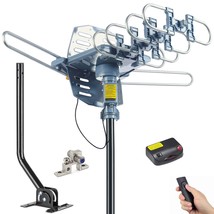 Pbd Digital Outdoor Tv Antenna, 150 Mile Motorized 360 Degree Rotation S... - £75.70 GBP