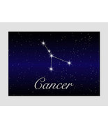 Cancer Zodiac Sign Canvas Print Cancer Gift Astrology Art Zodiac Print Cancer Wa - $49.00