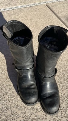 Harley Davidson Leather Conductor Motorcycle Biker Riding Boots Menโs Size 11.5 Item image 8